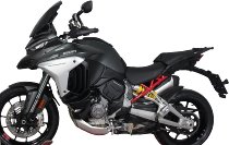 MRA Fairing screen, touring, black, with homologation -