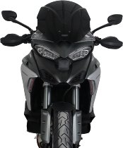 MRA Fairing screen, touring, black, with homologation -