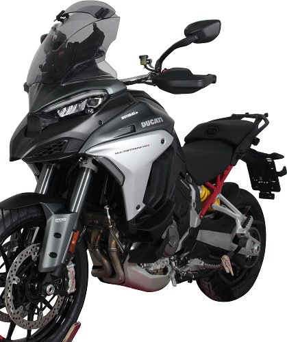 MRA Fairing screen, vario touring, grey, with homologation -