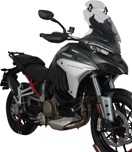 MRA Fairing screen, vario touring, grey, with homologation -