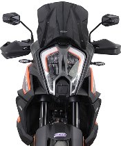 MRA fairing shield, Touring, black, with homologation - KTM