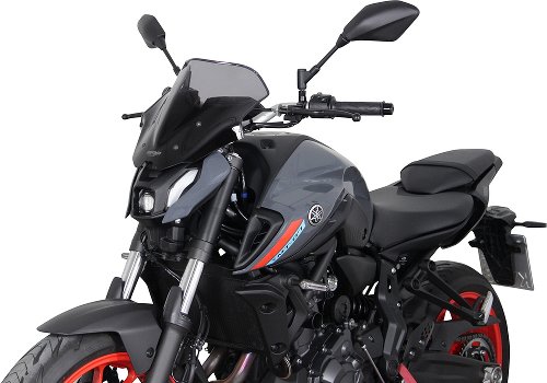 MRA fairing shield, Racing, smoke grey, with homologation -