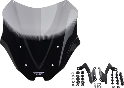 MRA fairing shield, Racing, smoke grey, with homologation -