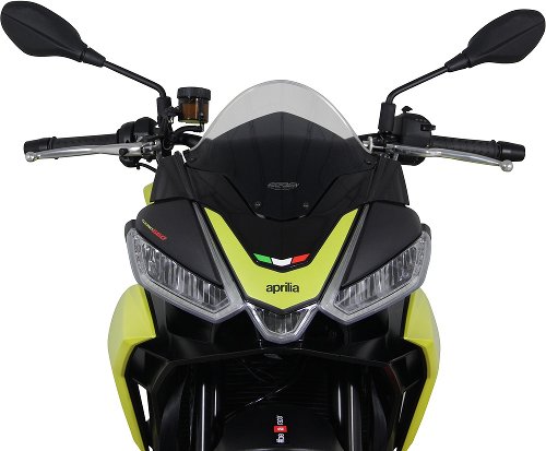 MRA Verkleidungsscheibe, Originalform, rauchgrau - Aprilia