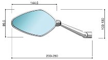 Rizoma Rétroviseur ´Limit-super sport´ alu-satiné NML