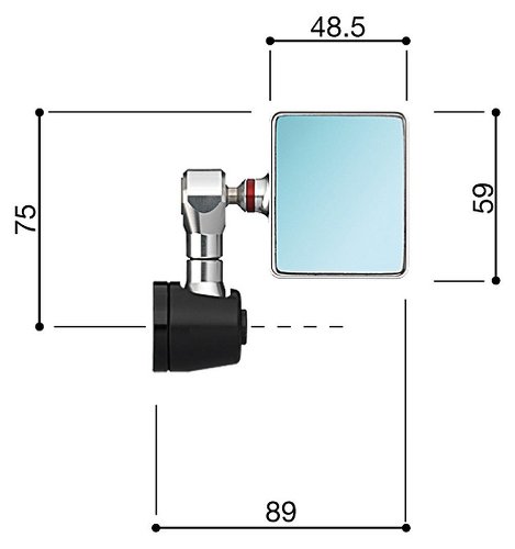 Rizoma mirror, silver - Spy Q NML