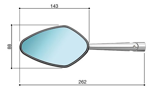 Rizoma Mirror VELOCE L Naked for handlebars left / right,