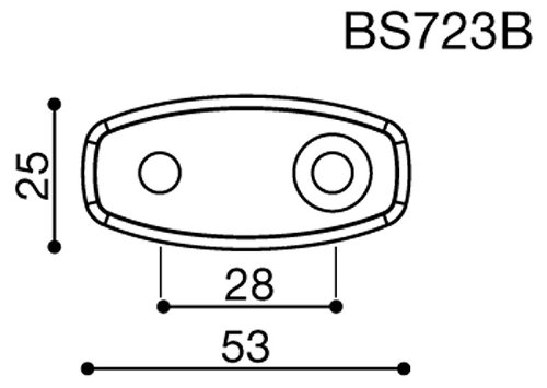 Rizoma Mirror adapter, black - universally usable