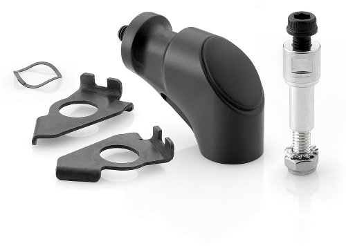 Rizoma Mirror adapter, black - Yamaha T MAX 530