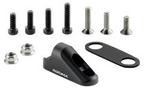 Rizoma Mirror adapter, black - Honda, Kawasaki, Suzuki