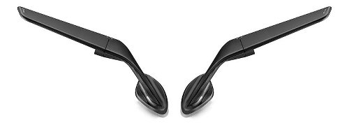 Rizoma mirror set Stealth, black - right & left