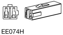 Rizoma cable set, black - mini indicator KAWASAKI 2pcs