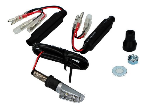 Rizoma mini turn signal, silver - LEGGERA front / rear