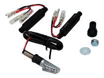 Rizoma mini turn signal, silver - LEGGERA front / rear