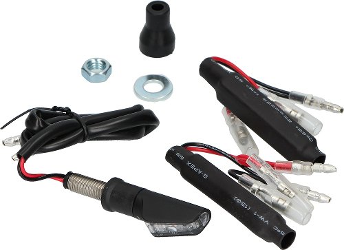 Rizoma mini turn signal, black - LEGGERA front / rear