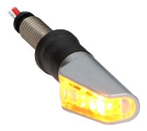 Rizoma mini turn signal, silver - LEGGERA L front