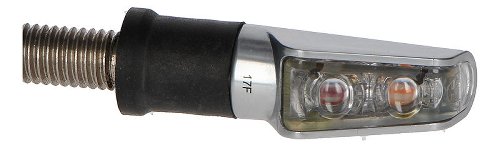 Rizoma mini turn signal, silver - LEGGERA L front