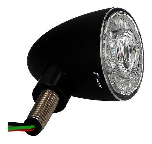 Rizoma Mini-Blinker, schwarz - IRIDE vorne/hinten