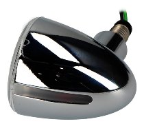 Rizoma mini turn signal, chrome - IRIDE L front