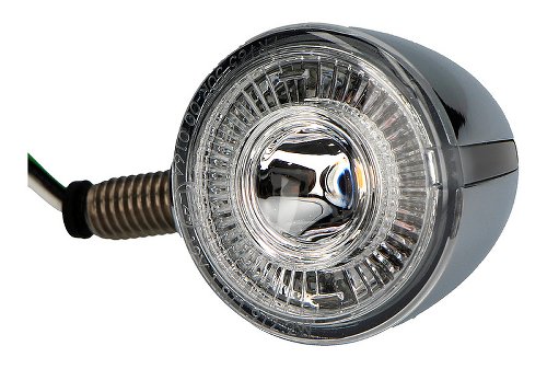 Rizoma mini turn signal, chrome - IRIDE L front