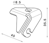 Rizoma Blinkeradapter, schwarz - HD