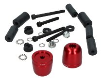 Rizoma handlebar endcaps, red (universally useable)