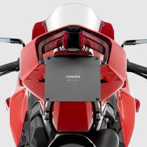 Rizoma Kit license plate holder FOX, black, Ducati Panigale