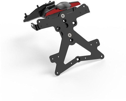 Rizoma Kit license plate holder FOX, black, Ducati Panigale