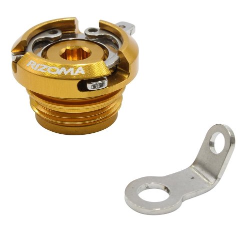 Rizoma Oil cap aluminium, gold - Ducati