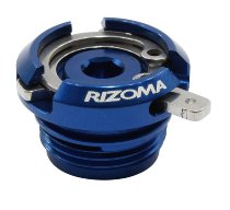 Rizoma Tapón de aceite de aluminio, azul - Ducati 1098/1198,
