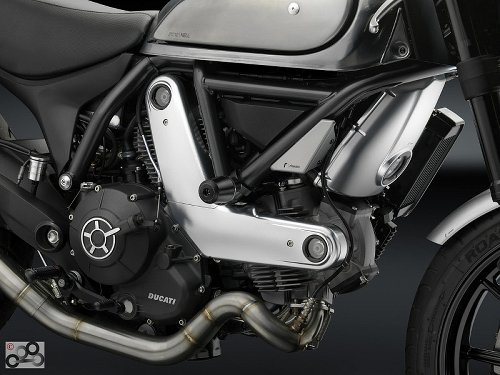 Rizoma Zahnriemenabdeckung, silber, Ducati Scrambler