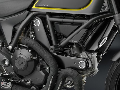 Rizoma timing belt cover, black, Ducati Scrambler