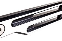 Gilles license plate holder, black-silver