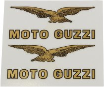 Moto Guzzi Fueltank sticker kit gold right/left side - 500