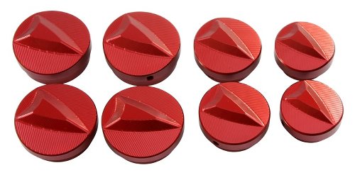 Tamburini Frame cap kit aluminium red - Ducati 1200