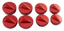 Tamburini Frame cap kit aluminium red - Ducati 1200