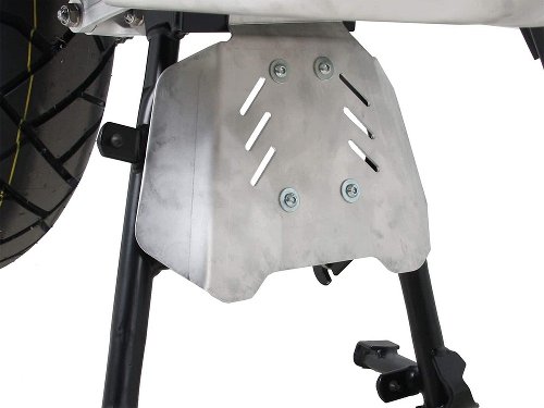 Hepco & Becker Center stand protection plate, Silver - Honda