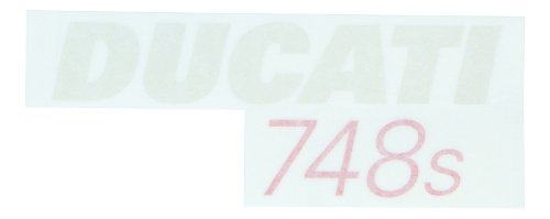 Ducati Sticker fairing white left side - 748 S