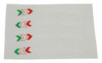 Ducati adhesivo de llanta Marchesini blanco 4 piezas - 1098,