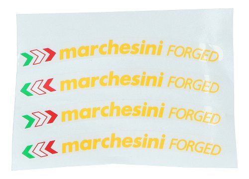 Ducati Sticker rim ´Marchesini forged´ yellow - 1098, 1198,