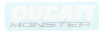 Ducati Fuel tank sticker - 821, 1200 Monster Stripes, R