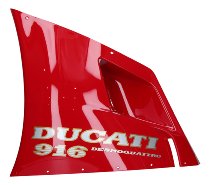 Ducati Side fairing left side, upper, red - 916, Senna, SP,