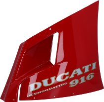 Ducati Side fairing right side, upper, red - 916, Senna, SP,