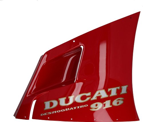 Ducati Side fairing right side, upper, red - 916, Senna, SP,