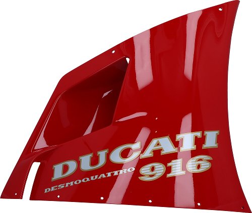 Ducati Side fairing right side, upper, red - 916, Senna, SP,