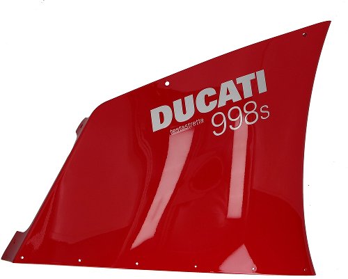 Ducati Seitenverkleidung rechts, oben, rot - 998