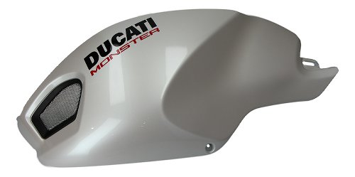 Ducati Fuel tank fairing left side, white - 696, 1100 S