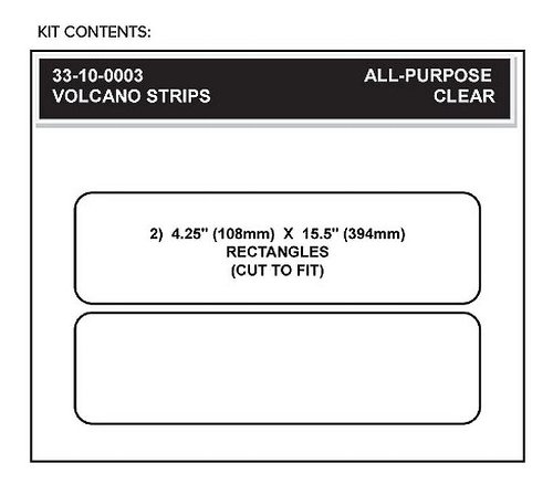 Stompgrip Volcano clear, universal stripe kit