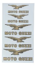 Moto Guzzi Sticker kit 5 pieces with eagle gold