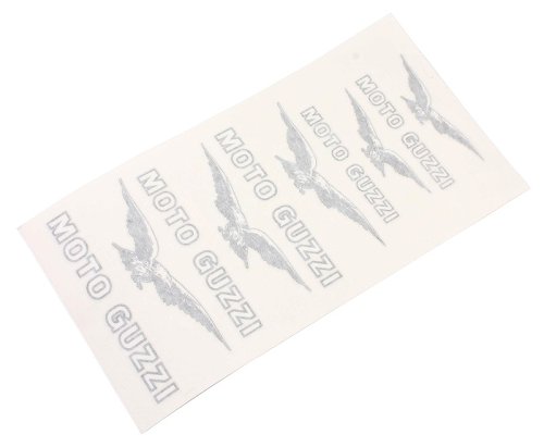 Moto Guzzi Sticker kit 5 pieces eagle white - Lodola, Zigolo